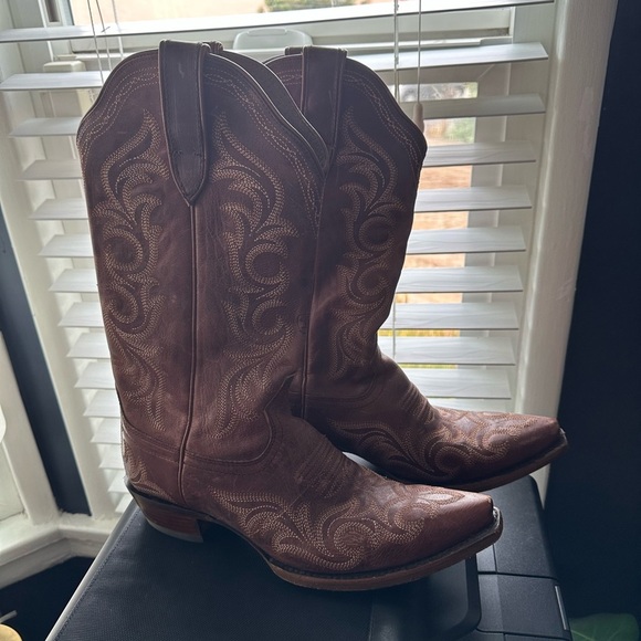 Ariat Women's Rich Brown Cowboy Boots size 10 - Picture 4 of 11